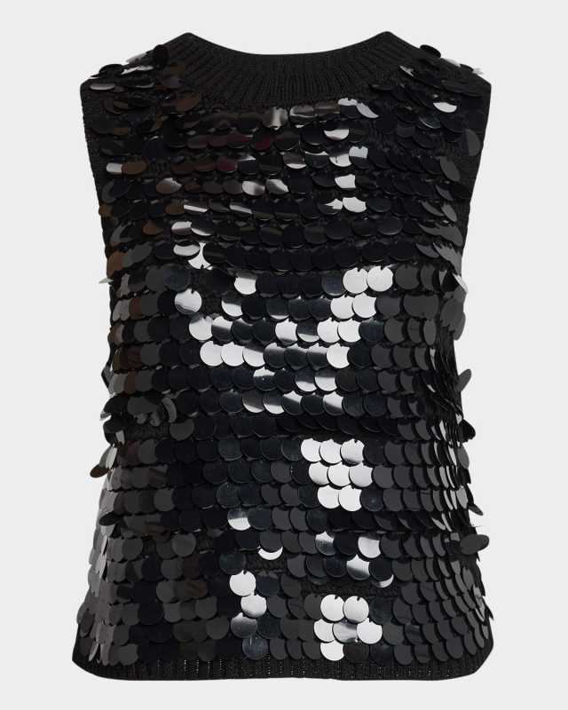 Cora Sequin Crochet Tank